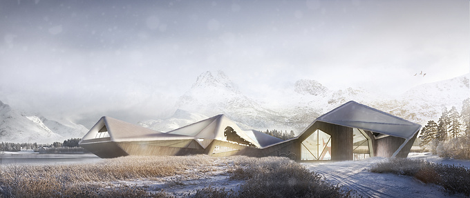 Exagon - http://www.exagonstudio.com/
Creation render post production
Fictitious project of cultural Center in Norway