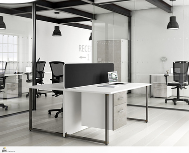 CGI Open plan office design