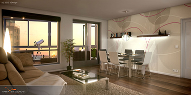 Panorama Vest - Living Room II (1. Variation)