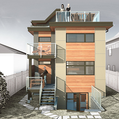Exterior House Rendering By RealSpace3D