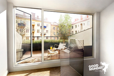 Visuals of new downtown apartments in Stockholm