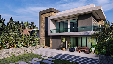 Residential Building Modeling And Rendering