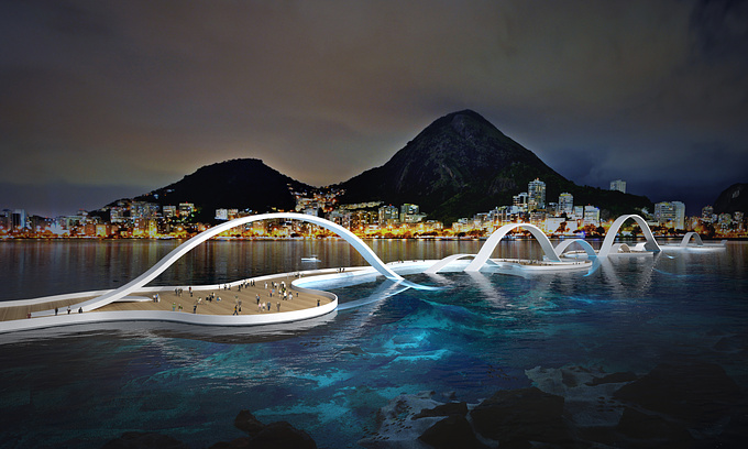 http://www.3dmconcept.com
Sensual wave construction for a conceptual promenade