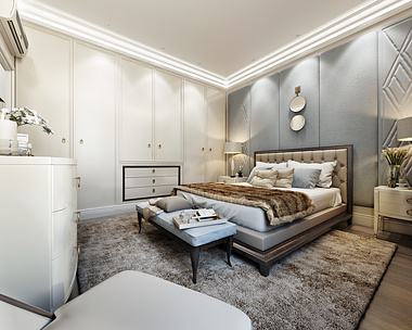 Bedroom 3d render for Fort Worth project