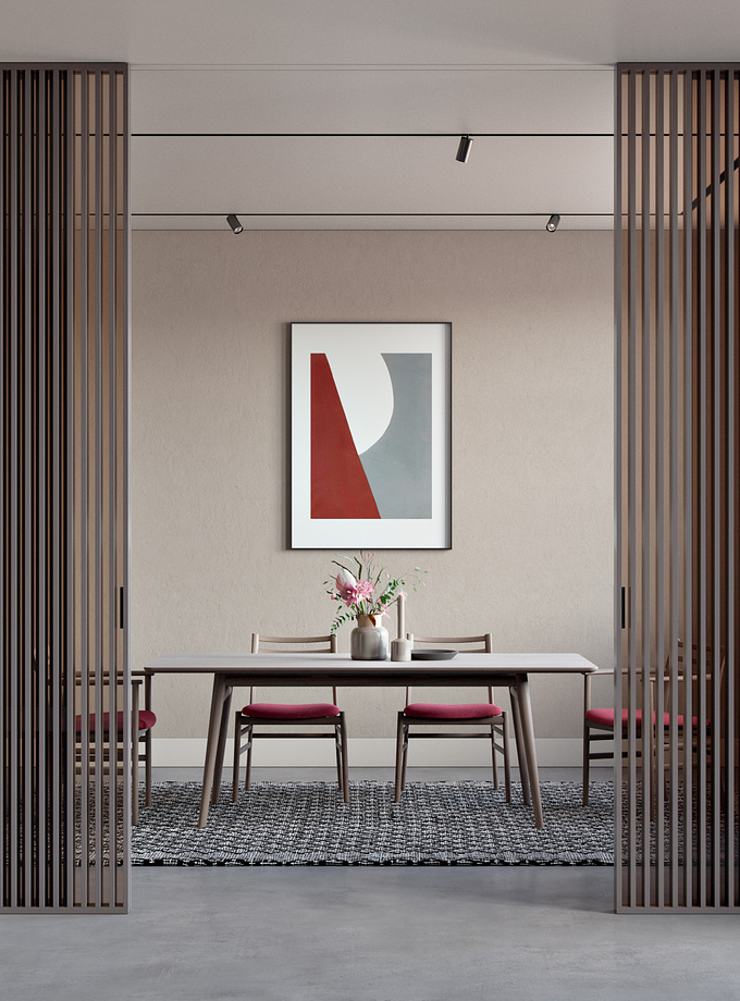 Visualization of the dining room.