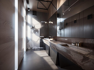 Public Bathrooms Using Industrial Design