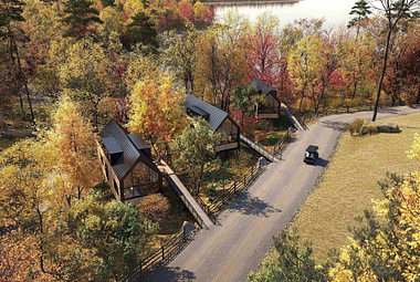 Glamping Lodges CGI for Hyatt
