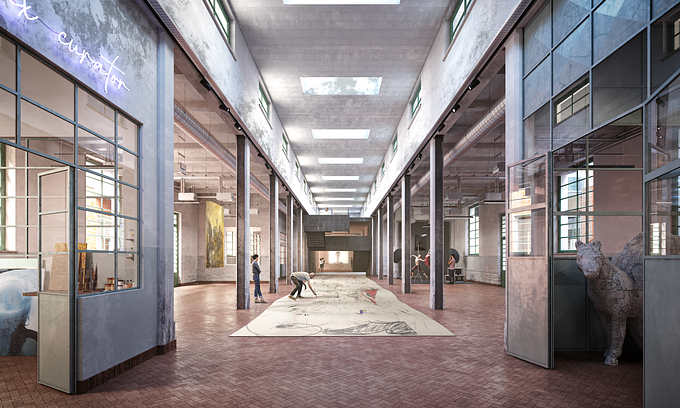 Image realized with ENGRAM studio for the Manifattura Tabacchi redevelopment project in Florence.