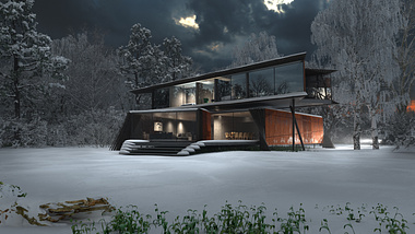 Winter Stilt House