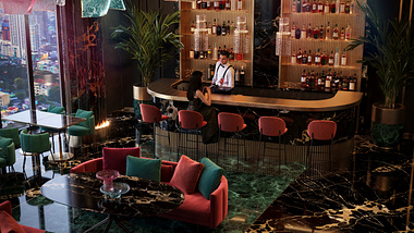 Velvet Twilight Luxe High-rise Bar