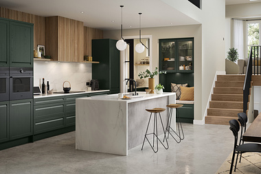 Harbone Green Multi-Functional Kitchen Interior