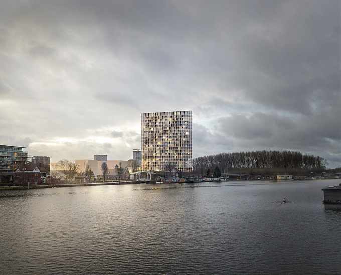 Visualization for E2A's competition entry for the Amstelkwartier Kavel 5.