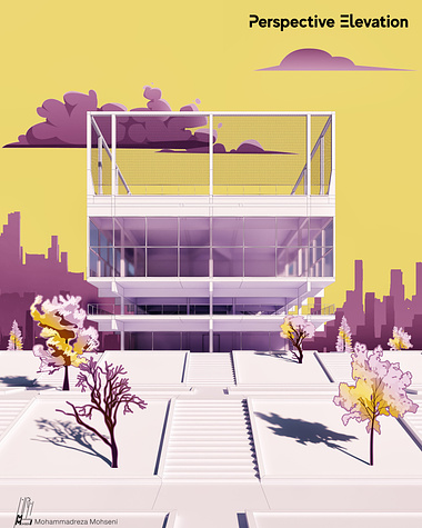 Architectural stylized rendering (NPR)
