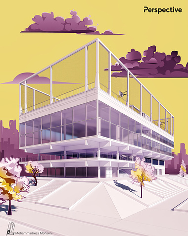 Architectural stylized rendering (NPR)