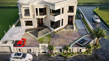 Modern Architecture with Landscape Design in Oman