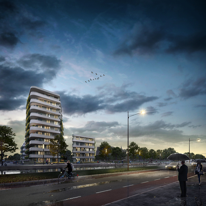 Image done for the winning tender of an apartment building in the centre of Helmond. Design by VFO Architects.

www.bbvisuals.nl