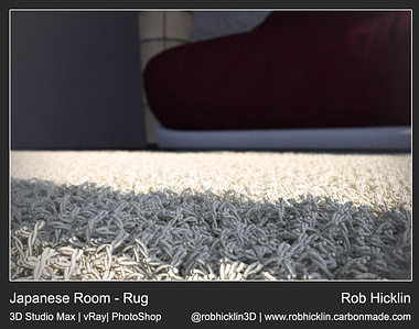 Japanese Room - Rug Close Up