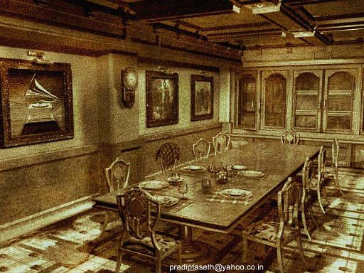 1930s dining room night
