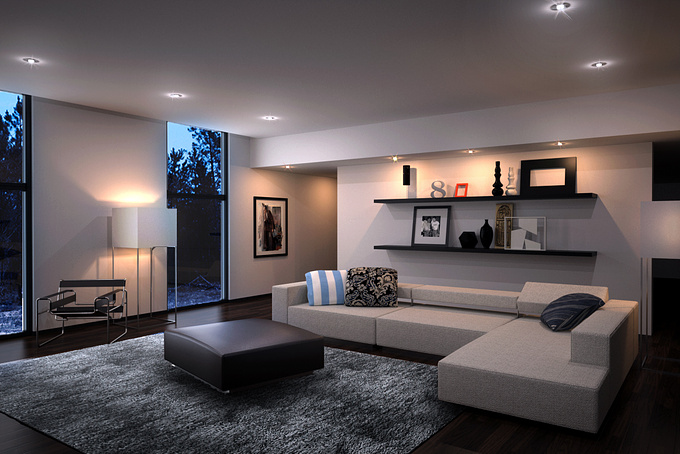 This was one of 5 interior still visuals for my interior design course work.