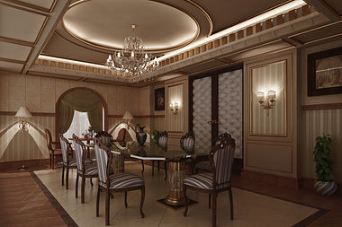 Dining Room  -  Villa Dalia Sha3ban  -  SwanLake