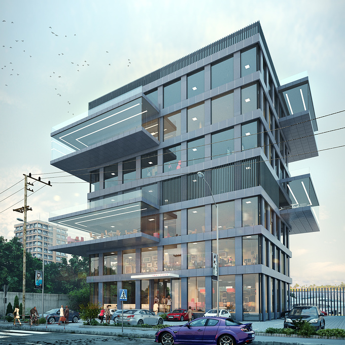 Cleec Designs - http://www.facebook.com/cleecdesigns
Location - Lagos, Nigeria 
Architect - Hub City Tech Ltd - HTL
Rendered by Okolie Uchechukwu
Softwares - Revit + 3ds Max + Photoshop