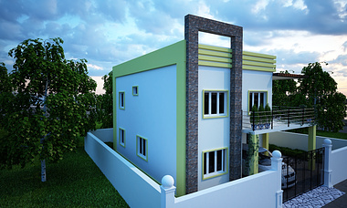 Exterior Modern Villa-2