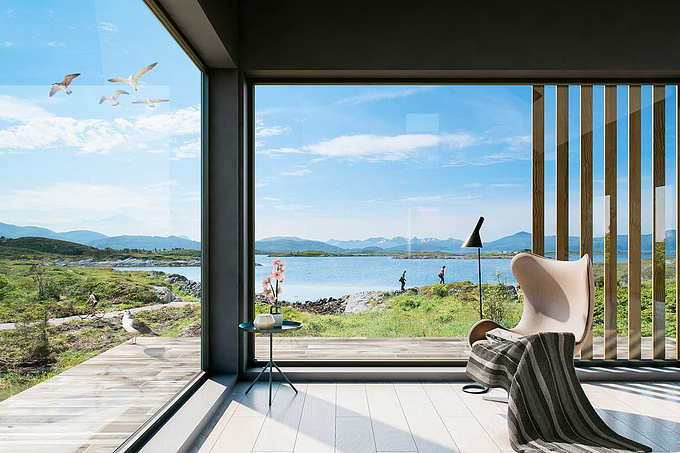 Renderings - Berga&Gonzalez - http://renderingofarchitecture.com/3d-rendering-lysoya-norway
Interior rendering of a cabin in the incredible island of Lysoya, Norway

Check out our website for more 