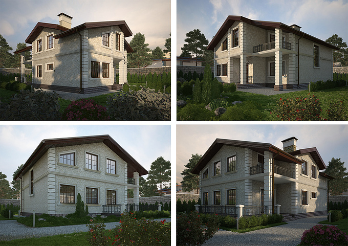 3ddom - http://3ddom.ru
3d rendering private cottage