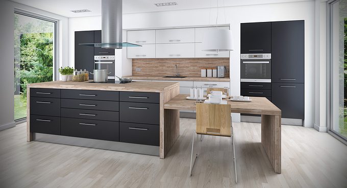 WKO Kitchens - http://www.withknobson.com
This image is one of a series of renders I have completed for my new website. Instead of traditional set photography I have decided to use CGI and have retrained using 3Ds Max and VRay to create these new images. I love the flexibility this gives me allowing me to design my own furniture ranges quickly. I have a some way to go to perfect these images but sites like CG Architect inspire me to strive for even more realistic looking visuals.