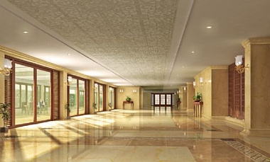 Hotel Interiors - Convention Area Corridor 2
