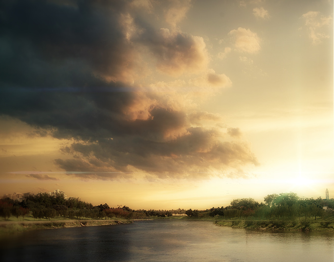 3d landscape. 3ds max, VRay and Photoshop.