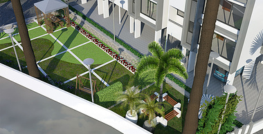 Landscapping for Anand Nivas Flat, Gujarat, India