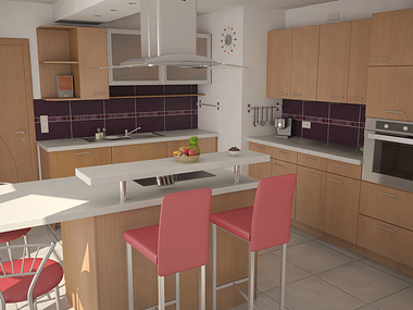 Kitchen - 1st interior render