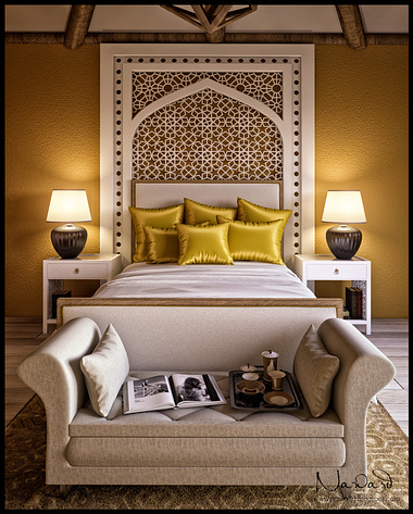 Eclectic Mediterranean Bedroom