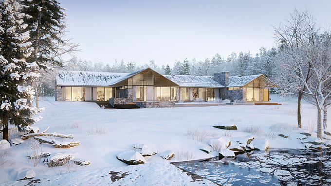 Polynates - http://www.polynates.com
Another view with winter mood for Belzberg architect

3dmax, vray, Forest pack