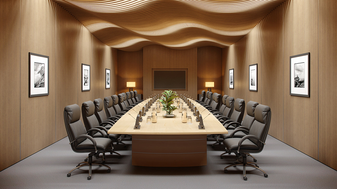 Conference hall ceiling design - klopshark