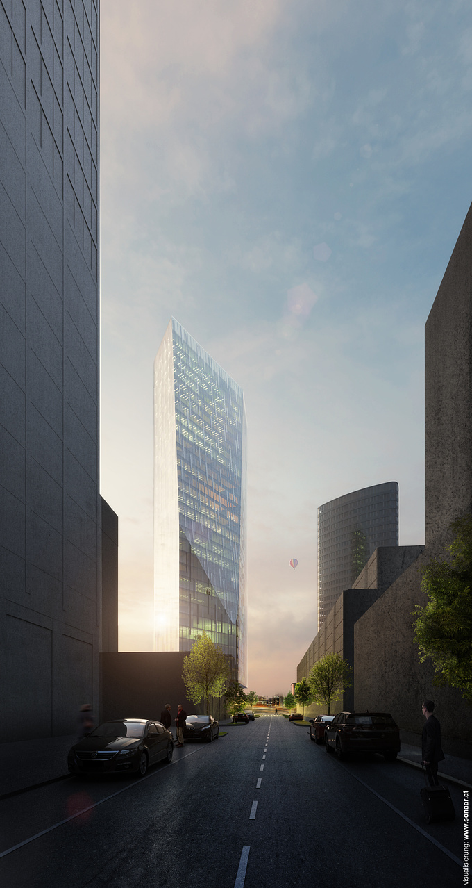  - http://
Architecture by LAAC Architects. Competition for the new Austro Control high rise in Vienna / Austria 2014.