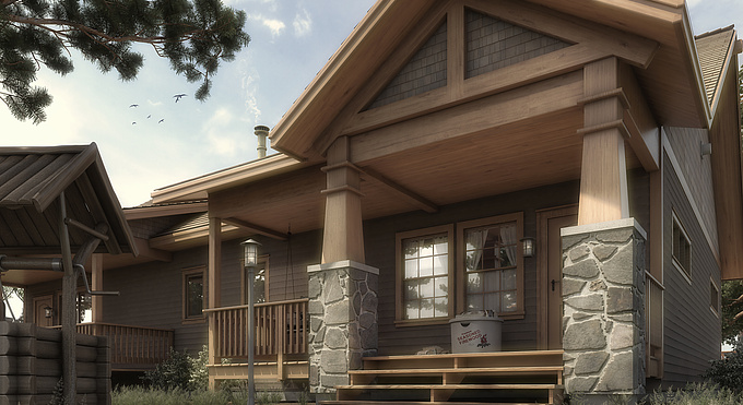 http://www.bobby-parker.com
Here, my Rustic Cabin Rendering that I thought I would share with you.