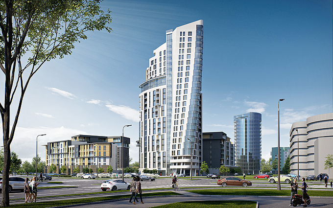 http://gamma22.com
Capital Towers Visualisations. Residential project in Rzeszow, Poland. Made in 3dsmax and rendered with vray.