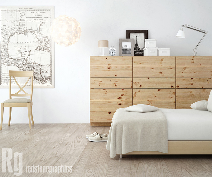  - http://
This is a photomatch of an existing bedroom I found here: http://www.scandinaviandeco.com/ with some minor changes.

3ds Max 2010 + Vray 2.0 + Photoshop