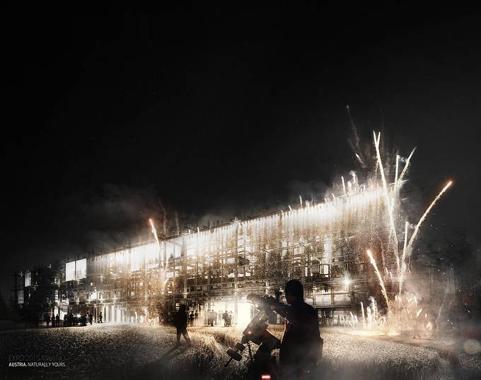 Part of a set of atmospheric images done for a proposal of the Austrian Pavilion for the Expo 2015 in Milano.