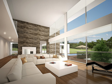 Singular family house - Living room