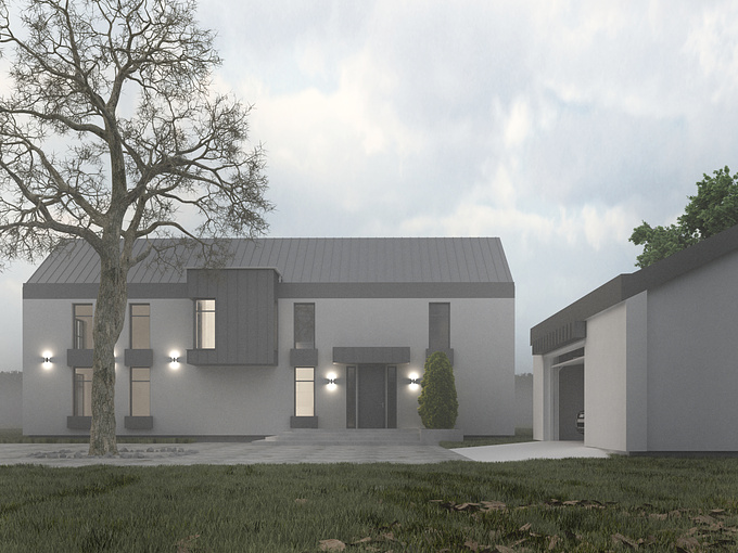  - http://gwycech.com/arch/classic/index.html
another view for concept project of a contemporary house. Localization : Poland. Archicad + 3dsmax + Vray