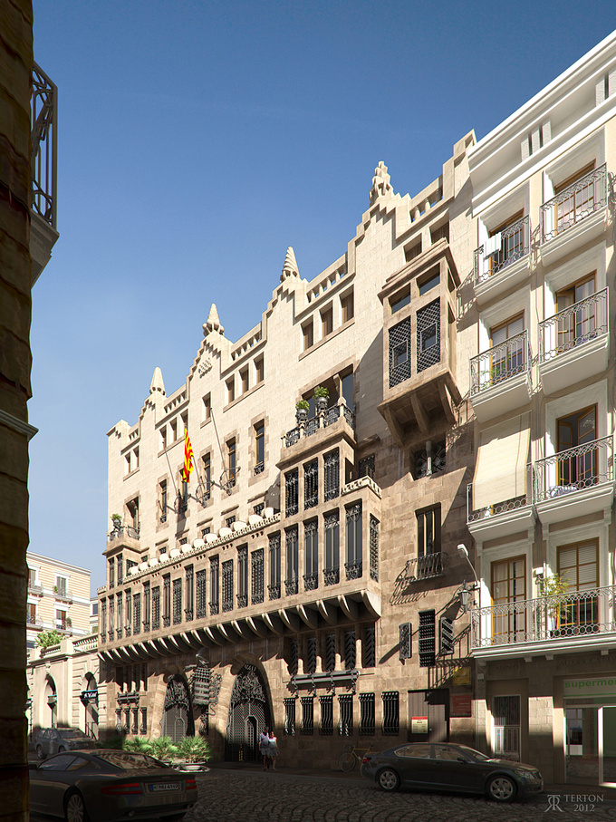 In the meantime we decided to create palacio Guell, one of the less well known project of Antonio Gaudi