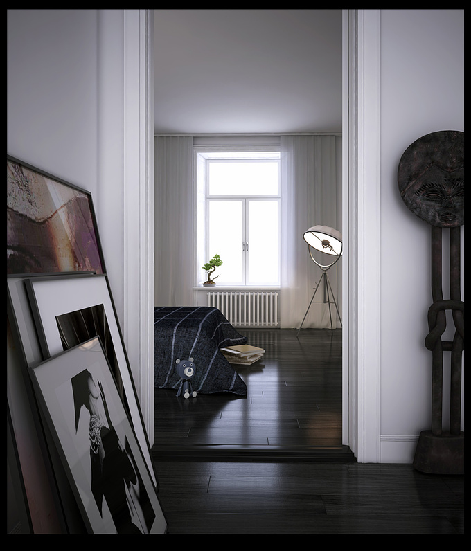 Carbonwhite - http://www.carbonwhite.se
 Carbonwhite
 
 
 3dsmax / Vray / PS

 

Hi, 

This is what came out of an apartment test scene I built.
The goal was to build up a lightning as close to realism I could. I'm working hard on learning that part of 3d and I think this picture brought me a steep closer.