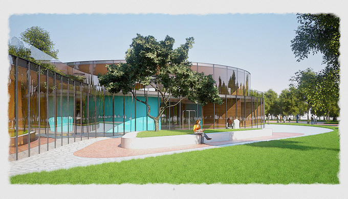 https://www.behance.net/kolbovskiy
Conception of territory development with sports complex and child center.
We were asked to develop a first stage sketch-like project for presentation to city administration and negotiations.