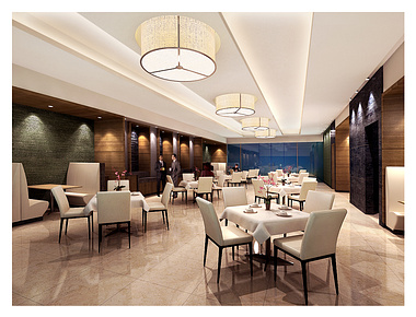 a restaurant interior for a hotel in new delhi