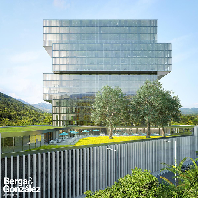 Architectural visualization - Berga&Gonzalez - http://renderingofarchitecture.com/architectural-visualization-building-honduras
Architectural visualization of an office building in Honduras

Check out our website for the complete set of 