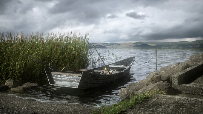  - http://
Well, this should be considered as my first scene with Blender created in 2005. I often revisit it testing some new releases or render engines. Just wanted to make a new shot using Octane V3.
About the scene :
This is a typical fisher boat used by now rare fishers on the lake of Bolsena in the center of Italy.
Modeled with Blender
Rendered with Octane V3