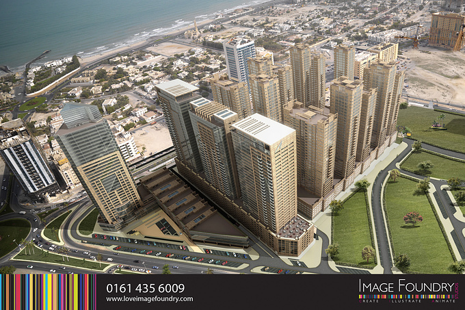 Image Foundry - http://www.imagefoundry.co.uk/projects/view/41
The development will feature the first Convention Centre in the Ajman Emirate as well as offering shopping, leisure, residential, business, conference and hotel facilities.